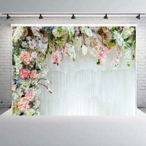 Tissu motif Floral 150x210Cm, arrière-plan de fête, décor de mariage, mur de fleurs, fournitures d'anniversaire, accessoires de photographie