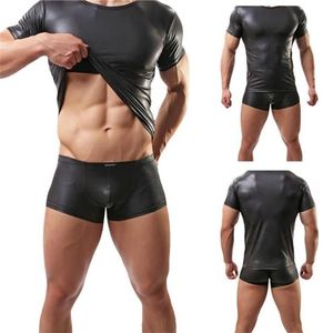 Ropa 2019 Chaqueta de cuero para hombres Bar personal Espectáculo de escenario Ropa QERFORMANCE Ropa interior de cuero Medias para man320p