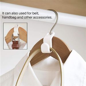 Crochet de connecteur de cintre bleu vert rose blanc organisateur multicouche Clips de suspension robustes pour vêtements sacs ceintures