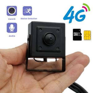 Vêtements EU 3G 4G LTE Portable Mini Caméra 4G 1920p 1080p GSM SD SIM Card CCTV P2P Audio Surveillance Monitor Sécurité Pinhole Camhi App
