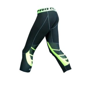 Ropa Hombres Compresión Correr Medias Capri Pantalones de Yoga GYM Ejercicio Fitness Leggings Entrenamiento Baloncesto Ejercicio Tren Ropa Deportiva