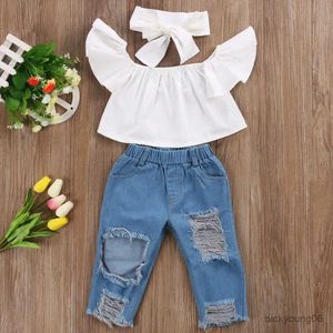 Ensembles de vêtements 2020 Nouvelle marque pour enfant enfant enfant fille girl girls gof tops tops pantalon denim jeans tend