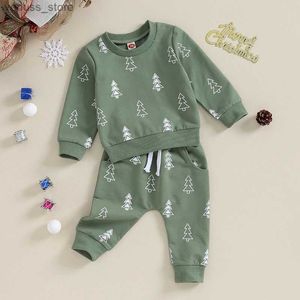 Ensembles de vêtements 2023-08-017 Lioraitiin 0-3Y Toddler bébé garçons filles vêtements de Noël ensembles de Noël