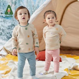 Conjuntos de ropa Amila Baby Ropa interior Set 2022 Invierno Niños y niñas Lindo Dibujos animados Chino Zodíaco Traje Coordenadas de calor