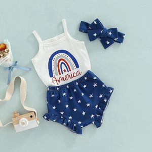 Ensembles de vêtements bébé fille indépendante Journée de survêtement