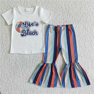 Vêtements Ensemble des filles de la mode comme la plage balle blanche Pantalon à manches courtes à manches courtes