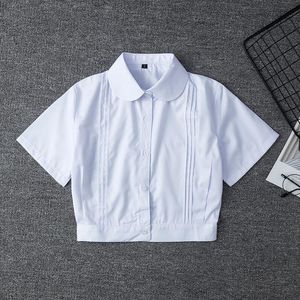 Conjuntos de ropa, uniforme escolar japonés para niñas, vestido de camisa blanca de manga corta, traje de marinero Jk, Tops, uniformes de trabajo de negocios para mujeres