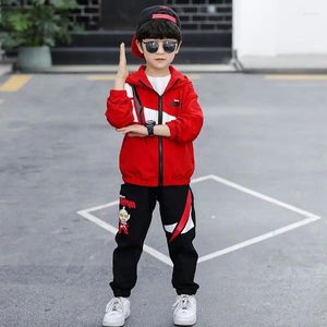 Vêtements Enfants Children Children's Suit 2023 Printemps et automne Adolescents Fashion Cartoontwo-Piece Vêtements Male Baby Casual Sportst Trend