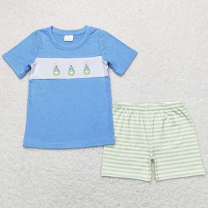 Conjuntos de ropa ropa de diseño para niños pantalones pantalones cortos de Pascua Baby Boy Boutique Outfits de primavera para niños al por mayor