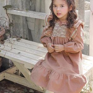 Conjuntos de ropa Madre Niños Niños Vestidos gruesos Otoño Invierno Estilo coreano Cordero Vintage Casual