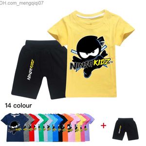 Conjuntos de ropa Ninja KIDZ Ropa para niños Algodón Pista deportiva Ropa Sudadera para niños Camiseta Conjunto de dibujos animados Ropa para niños y niñas jóvenes Z230719