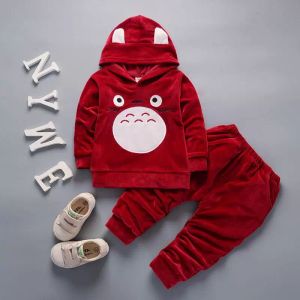 Ensembles de vêtements printemps automne costume pour enfants à manches longues bébé garçons coton à capuche bonne qualité pantalon deux pièces