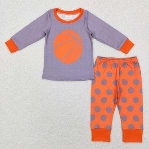 Ensembles de vêtements en gros bébé garçon pour tout-petit tenue pour bébé manches longues noires blancs pantalons de nuit pantalons de nuit