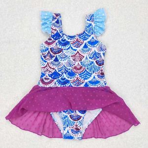 Ensembles de vêtements Produit en gros Bébé Filles Vêtements Léopard Imprimé Rouge et Blanc Maillot de bain une pièce Boutique occidentale Enfants Smimming