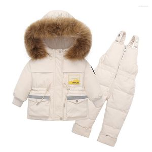 Ensembles de vêtements hiver 1-3 Ys ensemble de combinaison de veste en duvet pour tout-petits bébés garçons et filles peuvent ouvrir les costumes de fichier Y703