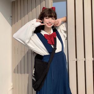 Ensembles de vêtements pour femmes japonais doux mignon collège Style robe mince tout match chemise à manches longues ensemble école fille uniforme vêtements