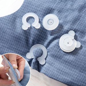 Clothing Storage 4PCS Comforter Grippers Quilt Clip Portable Blankets Sheet Accessories Fastener Clips Plastic Bed Duvet Covers Holders