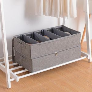 Caja organizadora de almacenamiento de ropa, plegable, útil, amplia aplicación, divisor ajustable, contenedores debajo de la cama