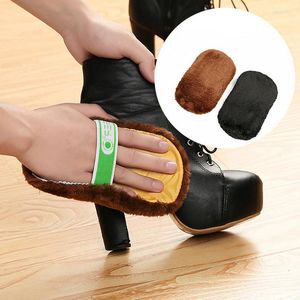 Clothing Storage Shoe Gloves Care Brush Shoes Cleaner Soft Wool Plush Polished Wipe Handbag Brushes Leather Tools Random