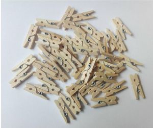 Ropa Armario Almacenamiento Organizadores colgantes Burlywood lindo pequeño clip de madera mini clips de madera Clavijas para colgar ropa papel foto mensaje tarjetas artesanía