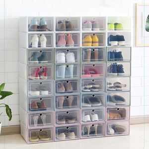 Armario de ropa de almacenamiento multicolor de plástico transparente tipo cajón con tapa caja de zapatos sala de estar varios estuches suministros para el hogar
