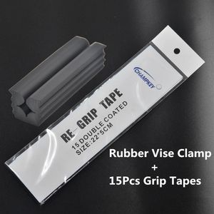Club Grips Rubber Vise Clamp + 13PCS Golf Tape Tool Re-agarre Re-Shaft/Head Extractor Repair Vice