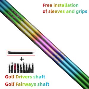Club Shafts Colorful Autoflex Golf Drivers Shaft Wood Shaft SF505x SF505 SF505xx Flex Graphite Shaft Free assembly sleeve and grip 230720