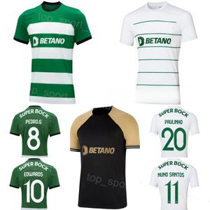 Club Team Sporting CP Fútbol Lisboa 9 Viktor Gyokeres Jersey 23 24 Mans 8 Pedro Goncalves 10 Marcus Edwards 47 Ricardo Esgaio 5 Hidemasa Morita Kits de camiseta de fútbol