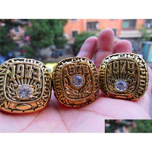 Anillos de racimo 3 unids 1973 1978 1979 Alabama Crimson Tide Campeonato Nacional Conjunto de anillos Recuerdo Hombres Fan Regalo Venta al por mayor Drop Drop Deliv Dhmxp