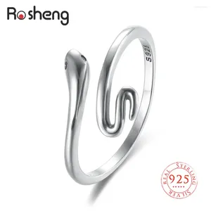 Cluster Anneaux 925 SERRING Silver Fashion Snake Animal Ladies Open Ring Jewelry For Women Men Birthday Gift Wholesale