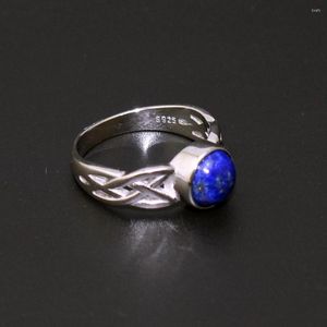 Cluster Rings 925 Sterling Silver Film Bijoux Cosplay The Vampire Diaries Elena Gilbert Inspiré Daylight Ring Avec Lapis Lazuli Stone