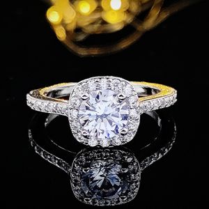 Bagues de cluster AAA Zirconia Never Fade 20 styles avec boîte plaqué argent bague de mariage personnalisée pour les femmes mode fiançailles bijoux de fête