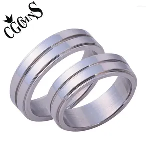 Anillos de racimo Charm Matte Groove Hombres Pulido Sobrenatural Dean Winchester Anillo de acero inoxidable Anillo de boda Joyería Regalo de Navidad