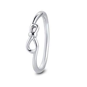 Cluster Anneaux Véritable 925 Sterling Silver Infinity Noeud Anneau Partie De Mariage Bijoux Cadeaux Pour Les Femmes 2022 Arrivée Anillos WholesaleCluster