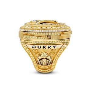Cluster Rings Wholesale Warrior 20212022 Championship Ring Curry Fashion Gifts From Fans and Friends Leather Bags Accessories Drop D Dhbor