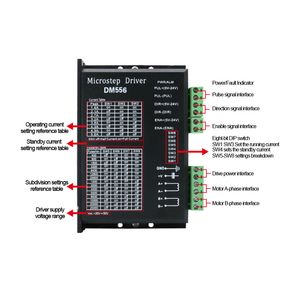 Kit de routeur CNC 4 axe NEMA23 3N 3A 4.2A Conducteur de moteur pas à pas TB6600 DM542 DM556 + Contrôleur USB Mach3 + 350W 36V Alimentation