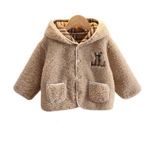 Manteau hiver bébé veste fille épais enfant enfant en enfant chaud cachemire 0 5y boutons de mode enfants de haute qualité