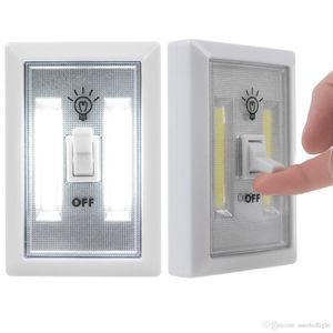 Luz nocturna COB Interruptor Inalámbrico Inalámbrico Bajo Gabinete Armario Cocina RV blanco