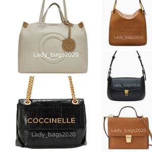 Coccinelle Bags Frances BEAT HOBO Bag Mujer C SHOPPER Totes de diseñador Bolso grande Lujo IRIS SATCHEL Bolsos Bolso trenzado Bolso bandolera Bolso marrón