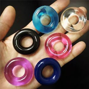 Cockrings 510pcs Silicone Durable Penis Ring Adult Men Ejaculation Delay Cock Rubber Rings Enlargement Sex Toys For Male 230811