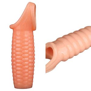 Cockrings Samox Flesh Men Delay Lock Sperm Fine Male Condom Penis Extender Sleeve Erection Enhancer Dick Cock Ring Sex Toys Intimate Goods 1123