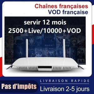 Code d'abonnement de 12 Mois et Lecteur Multimédia Android Q1404 (1 + 8 Go) Pour la France