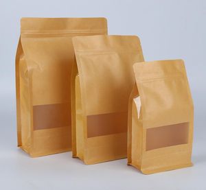 Grains de café Pain Biscuit Emballage Spot Sac d'emballage octogonal Collations de thé Papier kraft Sacs d'emballage de matériel de qualité alimentaire personnalisés6243772