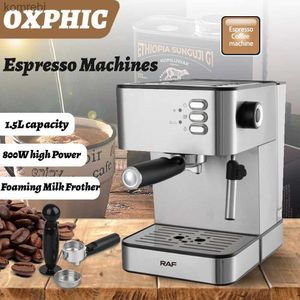 Machines à café Machines à café expresso OXPHIC cafetière cappuccino 15 bars avec mousseur à lait moussant pour expresso Latte Machiato 1.5LL240105