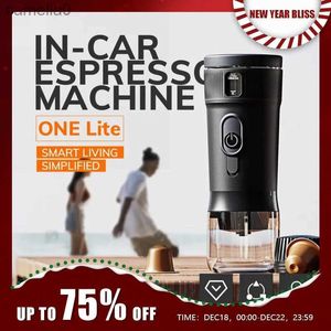 Coffee Makers Portable Coffee Maker MIUI Small Espresso Machine DC12V Travel Coffee Maker for Car Outdoors Camping Backpacker LightweightL231219