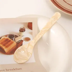 Scoops de café Creative Retro Cake Spoon Ice Cream Dessert Small Jam Knife Signring Kitchen Table Vole des accessoires décoratifs