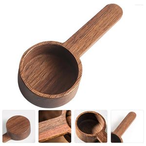 Scoops Caops Scoop Soop Spoon Mesury Tyspoon Kitchen Tool Powder Black Walnut Wood Mesure