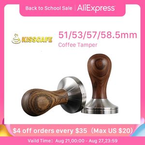 Coffee Tamper 51 mm 53 mm 58,5 mm pour Delonghi Breville Portafilter ACIERSEUR ACIERSEUX ACCESSOIRES ESPRESSO ACCESSOIRES BARISTA OUTILS GRANDS 240410
