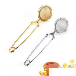 Outils de thé à café Infuseur 304 boule en acier inoxydable maille passoire à thé vanille filtre à épices diffuseur accessoires de cuisine Dro Dhgarden Dhhyv