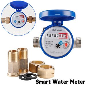 Cold Smart Water Metter Mécanique Rotary Wing E-Type Précision Affichage numérique Pointer Pointer Coundre du Montage d'eau Tool de mesure 240423